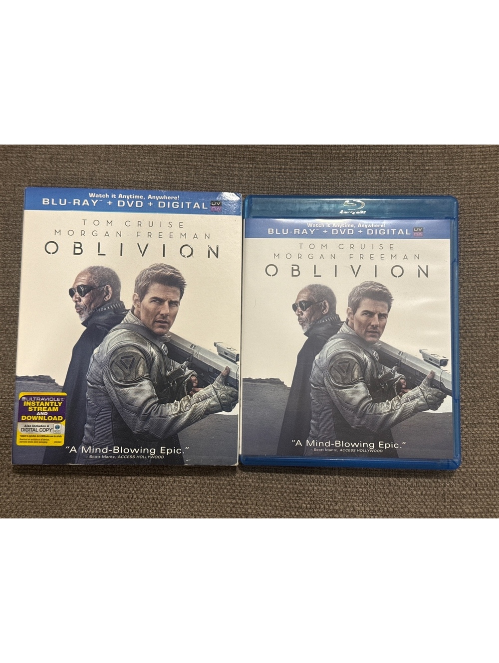 Oblivion (Blu-ray + DVD + Digital Copy + UV) DVDs Tom Cruise & Morgan Freeman